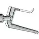Chromierter Wassertapeten-Armatur von Ideal Standard mit einem Hebel und einem klaren, funktionalen Design.